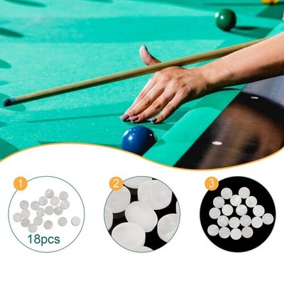 18x Billardtisch -Marker -Punkte für Billiards Praxis Billard Spot Aufkleber