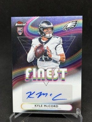 2025 Topps Finest Football Kyle McCord #RFA-KM Finest Auto Eagles RC 052826