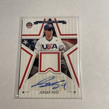 2025 USA Baseball #SSM-JK Jordan Kurz Stars and Stripes Patch Auto