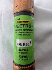 (4 piezas) BUSSMANN - FRN-R-50 - Limitador de corriente Fusetron 50 AMP 250Vac 