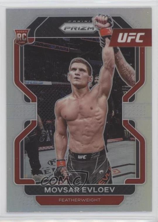 2022 Panini Prizm UFC Silver Prizm Movsar Evloev #130 1e57