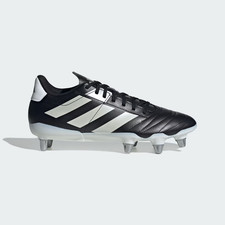 Adidas Kakari Rugby Boots SG Soft Ground Black White Men's Size UK 11