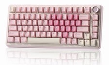 YUNZII B75 PRO Wireless Mechanical Keyboard,75% Layout with Knob,Hot Swap Gas...