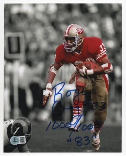 Roger Craig autographed signed 8x10 photo Beckett BAS COA San Fransisco 49er HOF