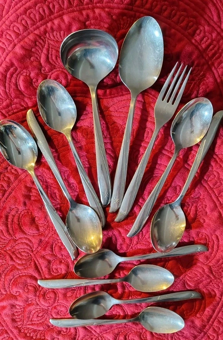 Oneida Community Twin Star Stainless Flatware And Serving Pieces