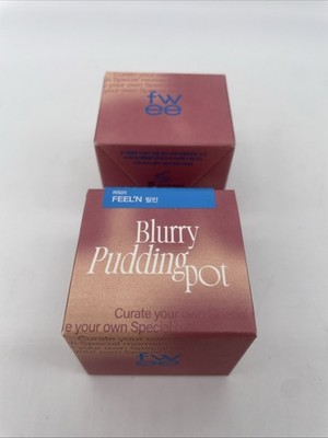 LOT OF 2 Fwee Blurry Pudding Pot #RS01 FEEL N Faded Moment Makeup Blush SEALED