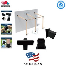 Kit staffe per pergola 4x4, di cui 1 base a parete, 1 105° 4 vie e 1 basi, 1...
