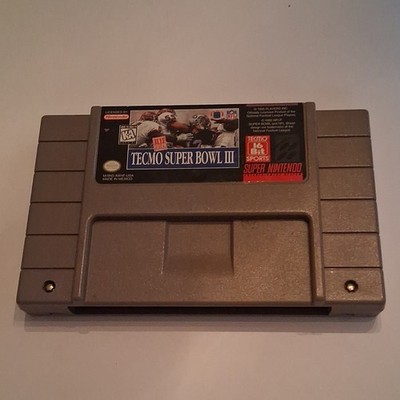 Tecmo Tecmo Super Bowl III Tecmo Super Bowl Series SNES NTSC-U/C 1995 KA
