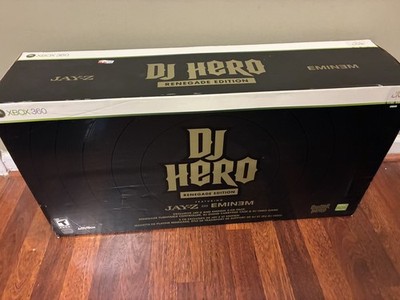 DJ Hero Renegade Edition Xbox 360 Sealed Jay-Z Eminem CD Turntable Bundle New