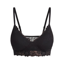 No Boundaries Bra Lace Bralette Wire Free Removable Pads Junior Women Black New