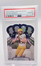 2020 Panini Crown Royale Draft Picks Justin Herbert #14 Blue (RC)