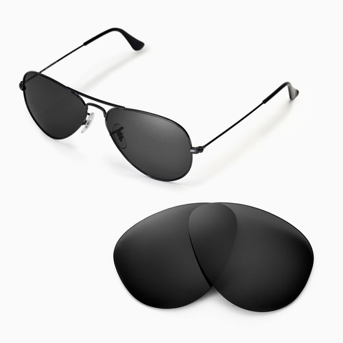Walleva Polarizzati Nero Lenti Per Ray-Ban Aviator Large Metal RB3025 55mm  | eBay