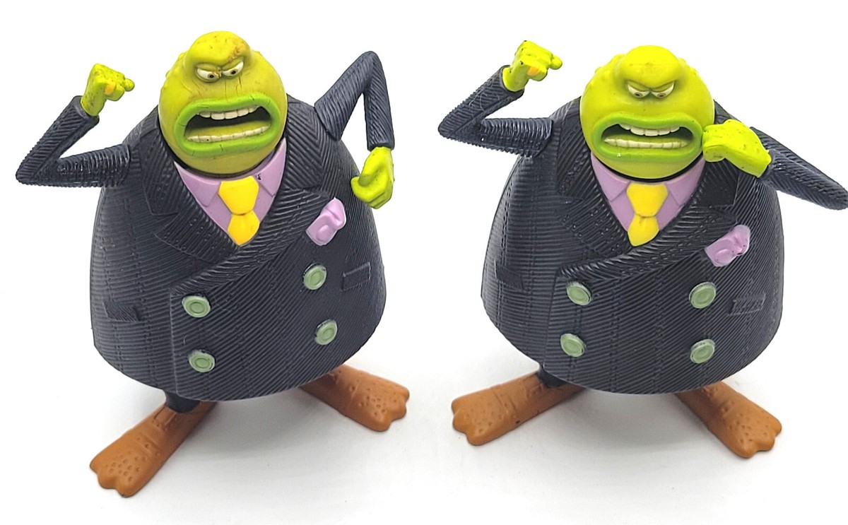 2 McDonald's Happy Meal Toy Flushed Away The Toad Frog Arms Head