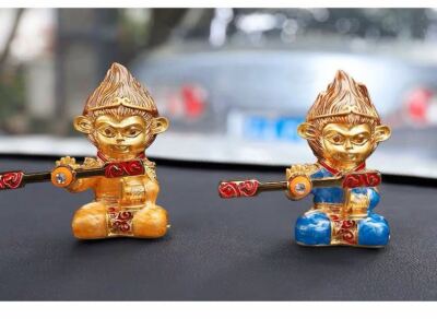 Monkey King Car Perfume Vent Clip Air Freshener Diffuser Zinc Alloy Great Hero
