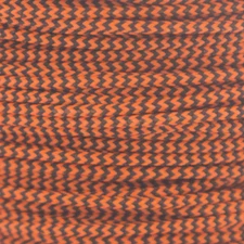 1', 3',  5', 10', 25', 50', 100' Flo Orange & Black D Loop BCY #24 Rope Material