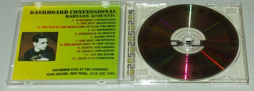 Dashboard Confessional Babylon Acoustic CD (Rare) Live Tracks (7-1-01) New York - Picture 3 of 3