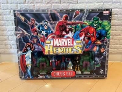 Marvel Chess Set Spiderman Etc unused from Japan | eBay