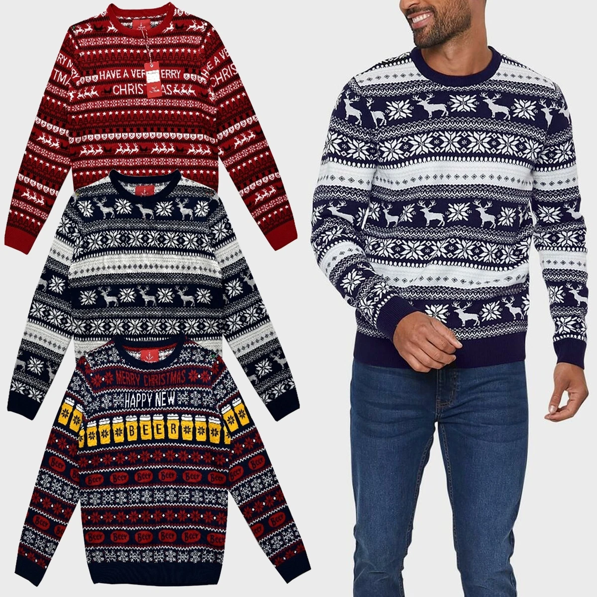 Mens christmas deals pullovers