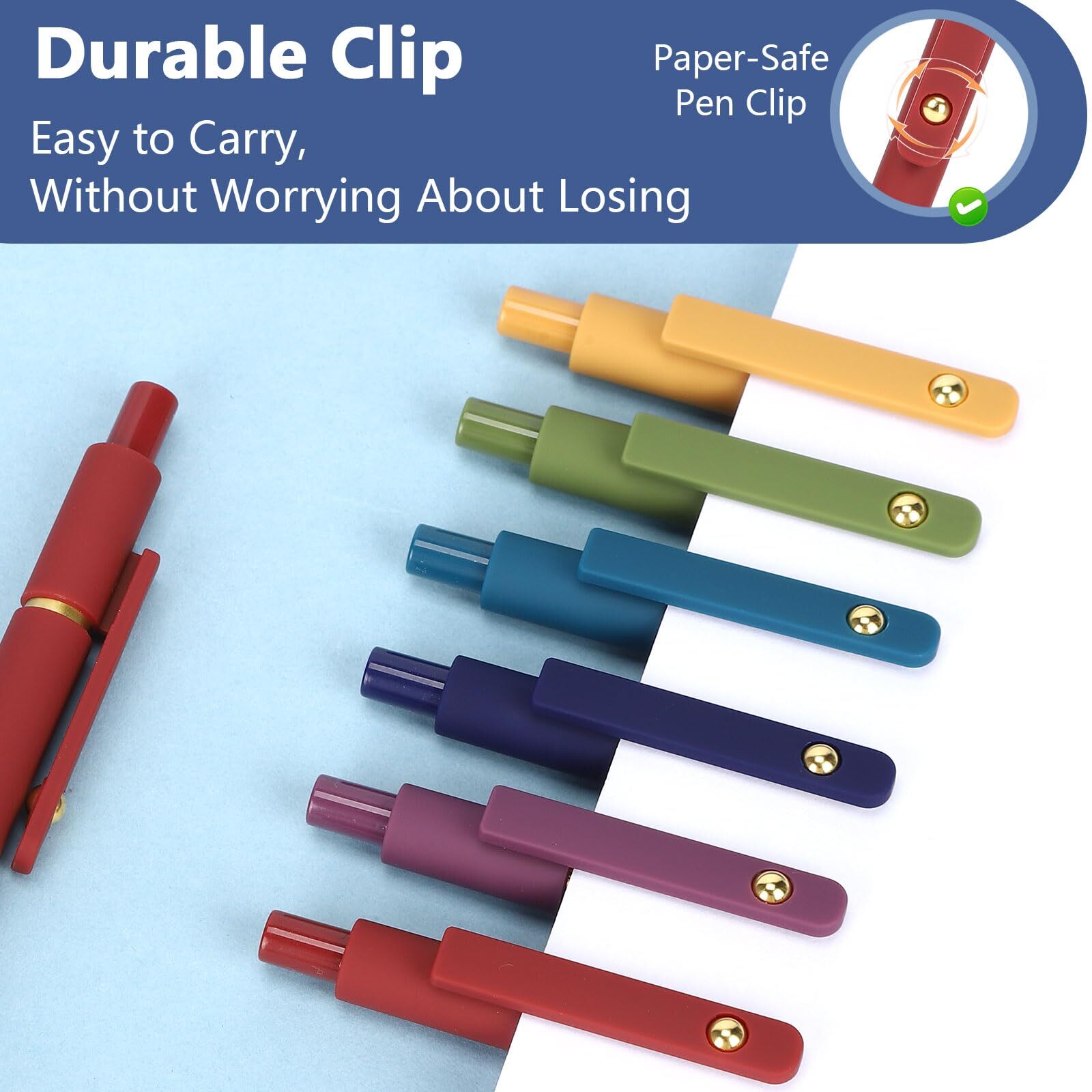 Pens - 12Pcs Gel Pens Fine Point Smooth Writing Pen Black Gel Ink Pens for Jo...