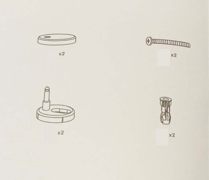 Accessory spare parts for Cooke & Lewis Diani White Round Soft close
