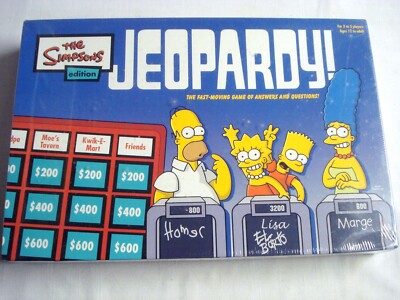New Complete Sealed Jeopardy The Simpsons Edition  Pressman 2003