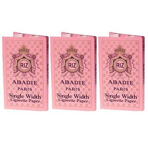 Abadie Paris Cigarette Paper Single Wide (70mm) - 3 Pack (150 Leaves Total)