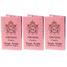 Abadie Paris Cigarette Paper Single Wide (70mm) - 3 Pack (150 Leaves Total)