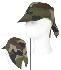 French Military Army Issued Original CCE Camo Field Cap Flaps Size Medium