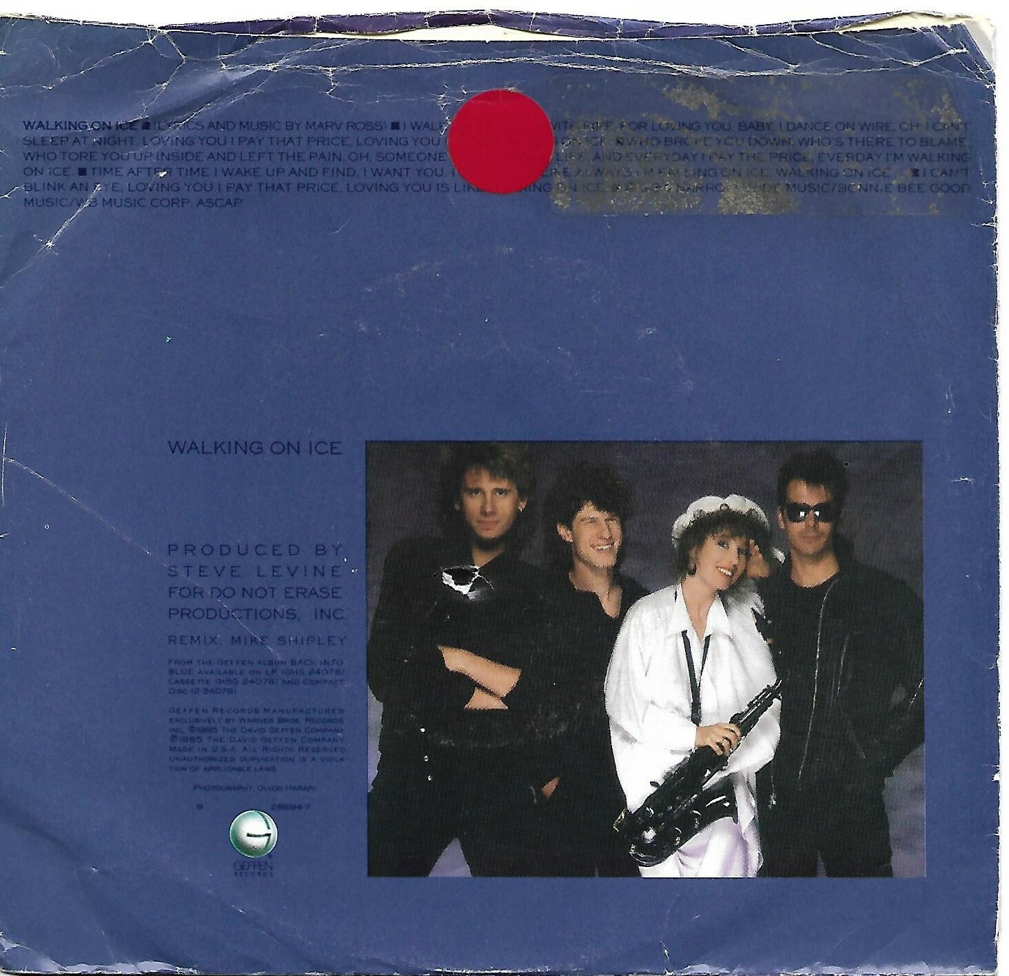 QUARTERFLASH (Walking On Ice) Geffen 7-28894 + FREE 