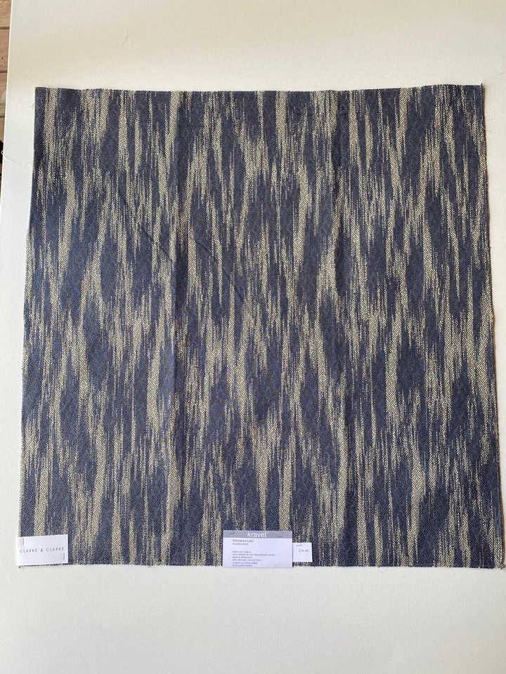 Kravet Clark & Clark Bazaar Indigo 24" Foto 3 de 4