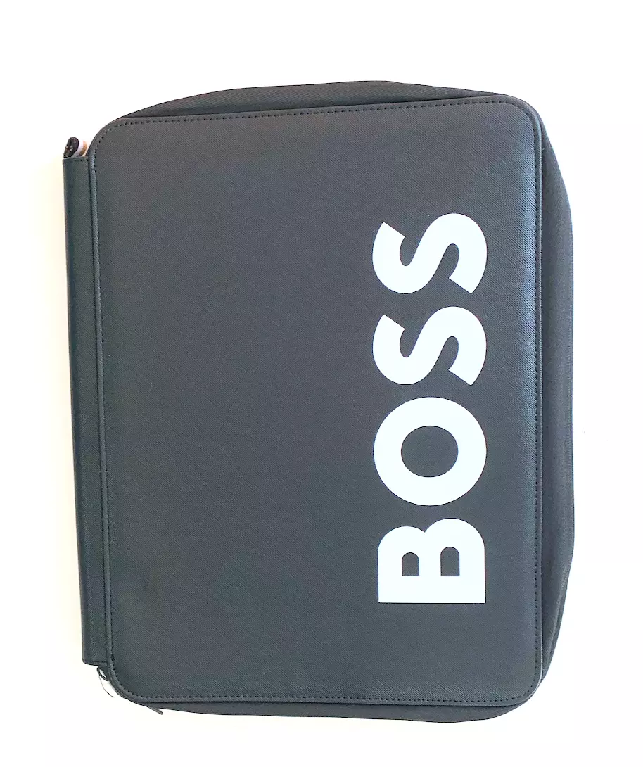 HUGO BOSS HOLIDAY LAPTOP CASE Black White