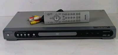 MAGNAVOX MSD126 Progressive Scan DVD Player W/ Remote & AV Cables - TESTED WORKS