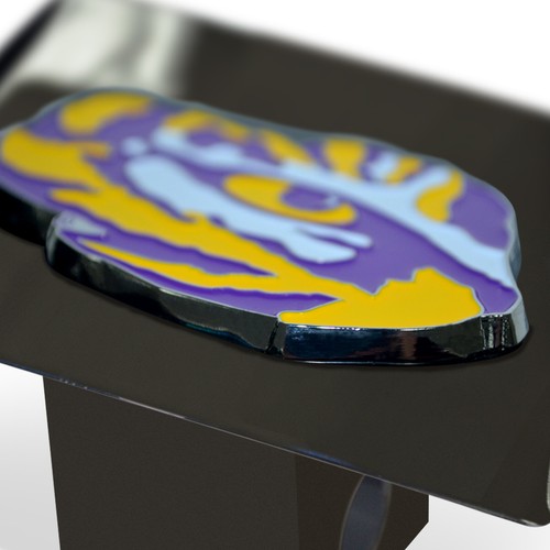 USC Trojans Hitch Cover - Heavy Duty Black - 3.4" x 4" - Picture 3 of 3