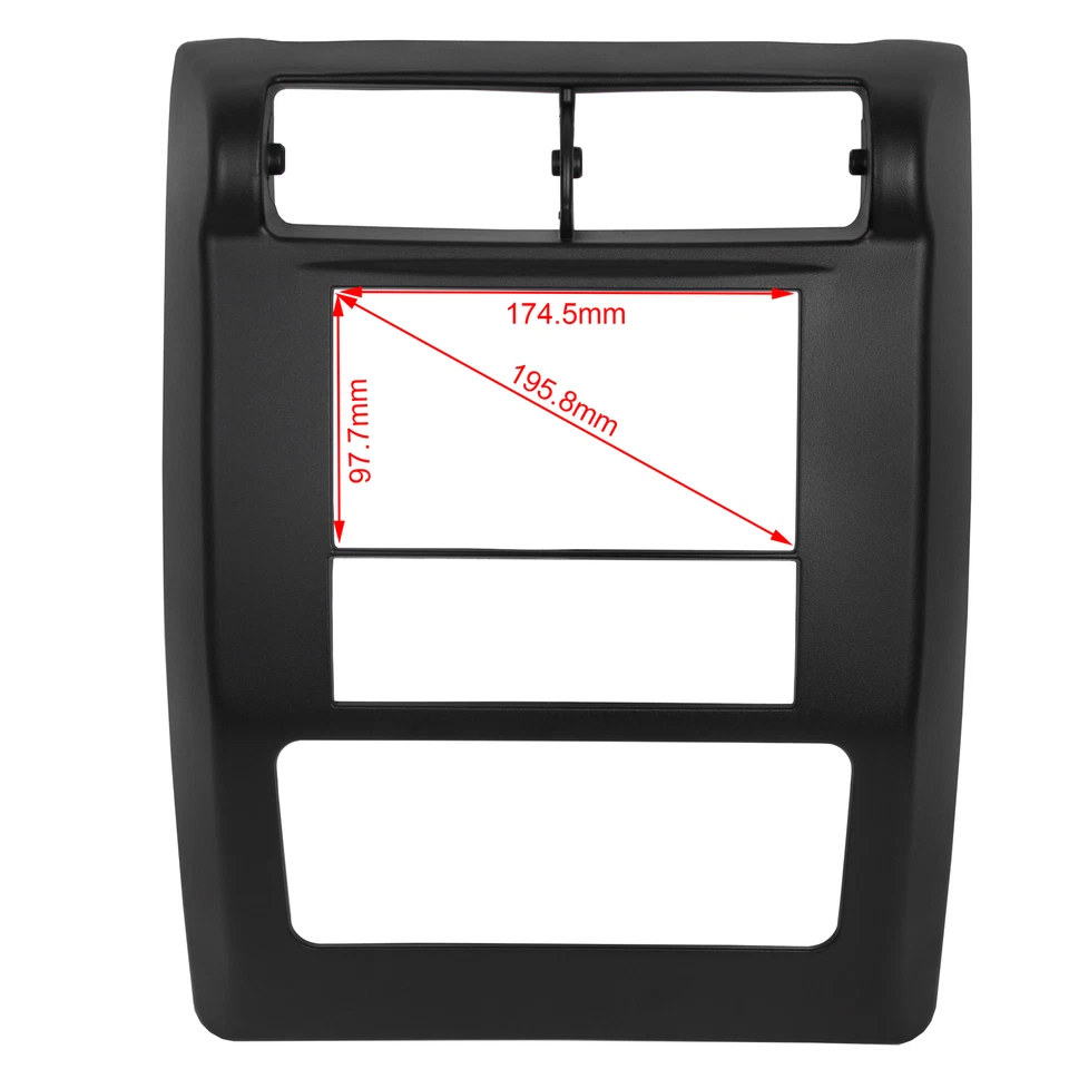 Kit de tablero de radio doble Din para Jeep Wrangler TJ 2003-2006 04 05 con arnés de cableado Foto 3 de 4