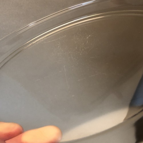Vintage PYREX 212 Clear Glass 12” Pizza Pan Baking Dish Serving Platter - Picture 15 of 16