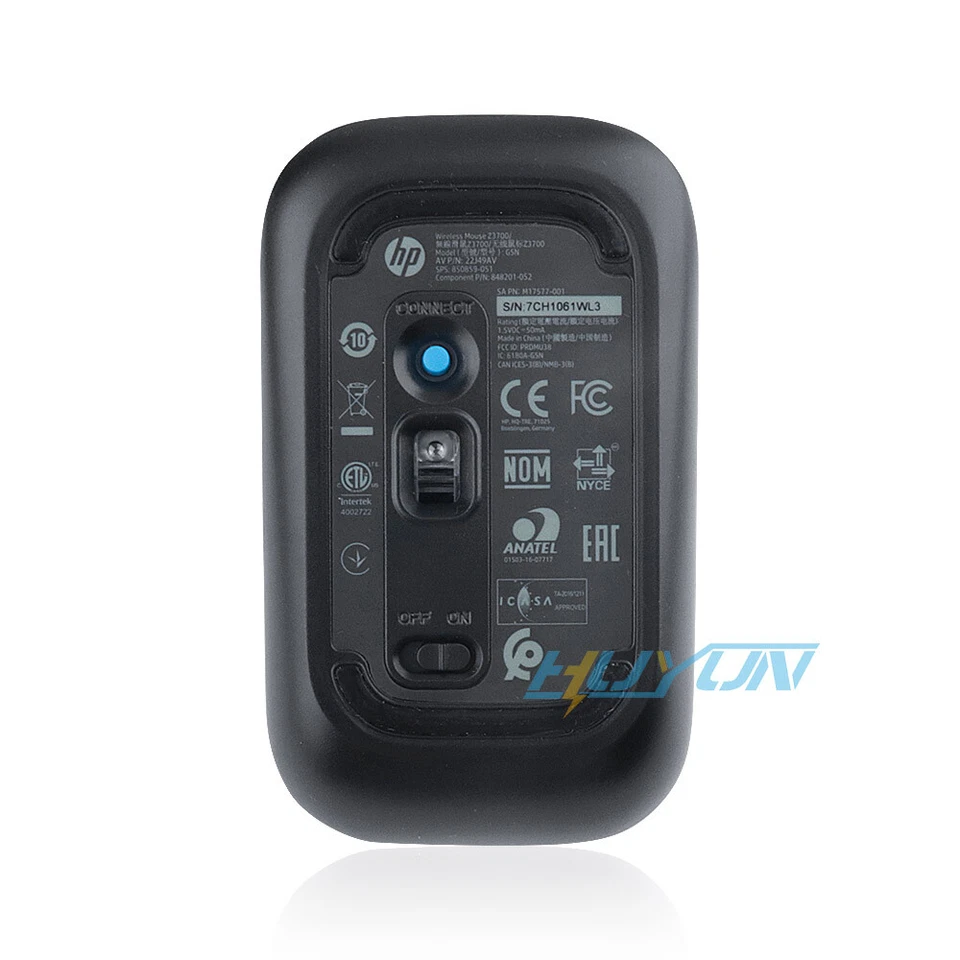 Portátil HP Z3700 Silencio Delgado Óptico 2.4Ghz Ratón Inalámbrico Silencioso Colorido 1200DPI Foto 4 de 4