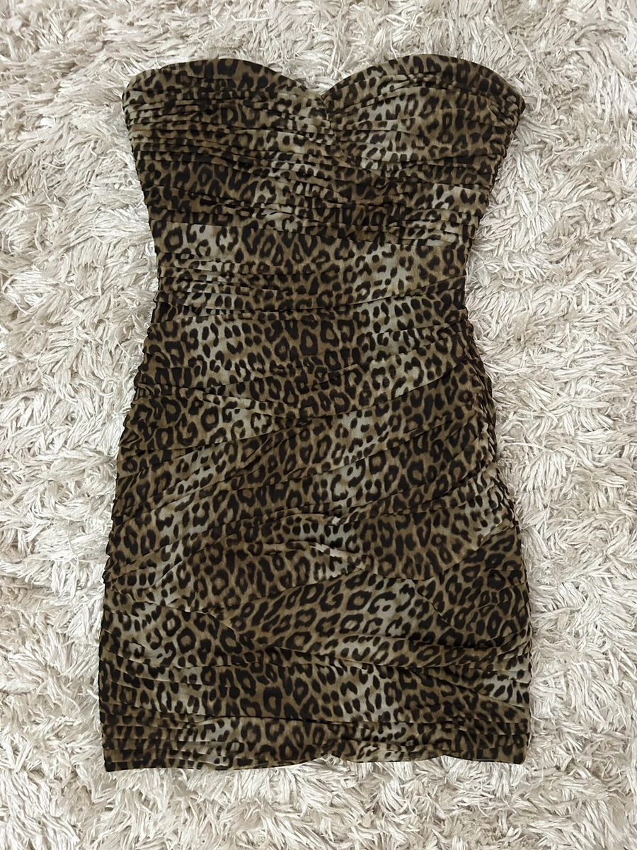 Bcbg mixed sale print bodycon dress