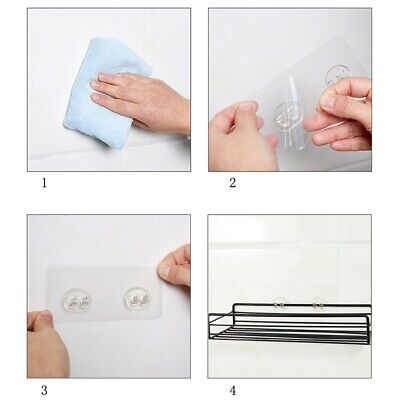 Premium Transparent Aufkleber Gestell für Badezimmer Regal und Mop