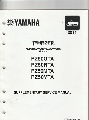 Yamaha 2011 PZ50GTA/RTA/MTA/VTA Supplementary Service Manual LIT-12618-02-93