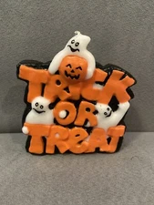Vintage Halloween “Trick or Treat” Ghosts Candle