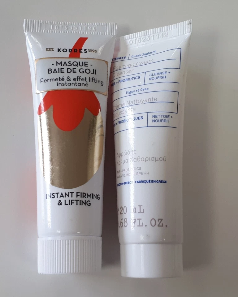 KORRES Masque fermeté & effet lifting aux baies de Goji + Crème nettoyant /EBRK - Photo 1/1