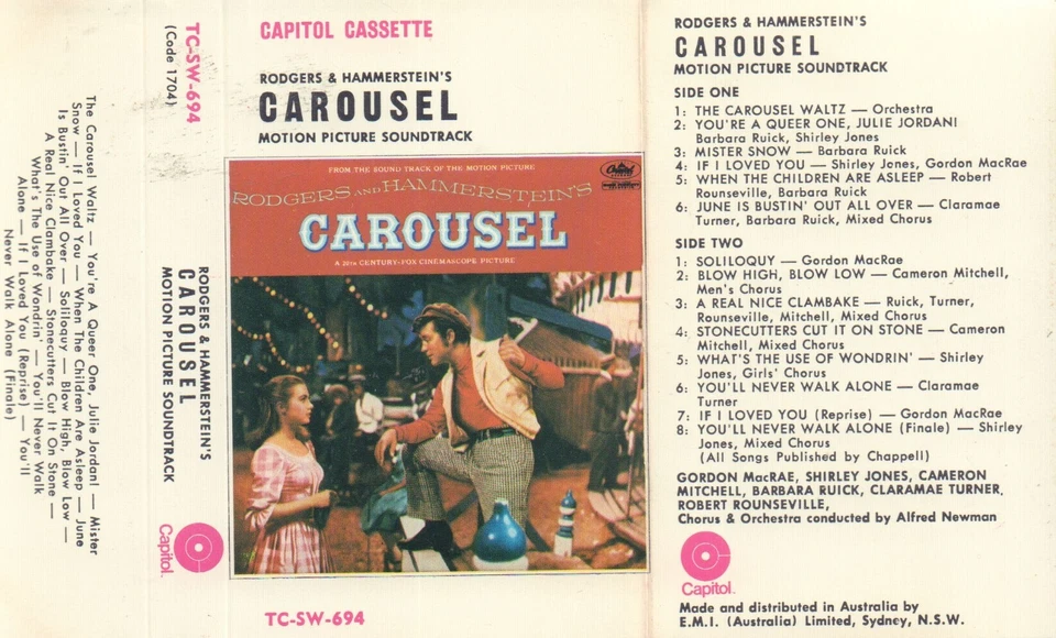 Carousel - Soundtrack, original Australian cassette, ex condition - Image 3 of 4