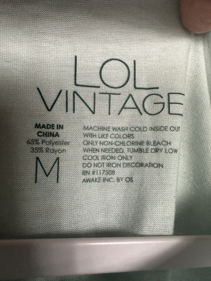 Camiseta sin mangas LOL Vintage para mujer sin mangas más vacaciones gimnasio entrenamiento atlético talla M Foto 2 de 3
