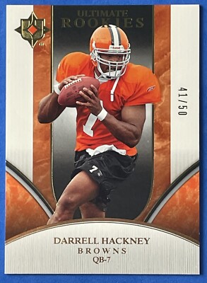Darrell Hackney 2006 Ultimate Collection Rookies Gold Darrell Hackney 41/50 RC #291 ...