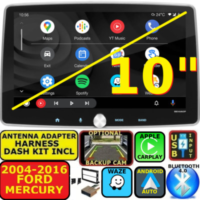 2004-16 FORD MERCURY NAV BLUETOOTH APPLE CARPLAY ANDROID AUTO CAR RADIO STEREO