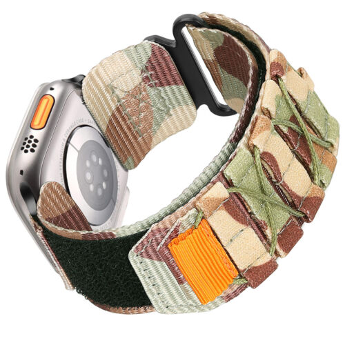 Rugged Military Nylon Strap Band For Apple Watch Ultra 2 Series 10 9 8 7 6 5 4 3 - Picture 17 of 17