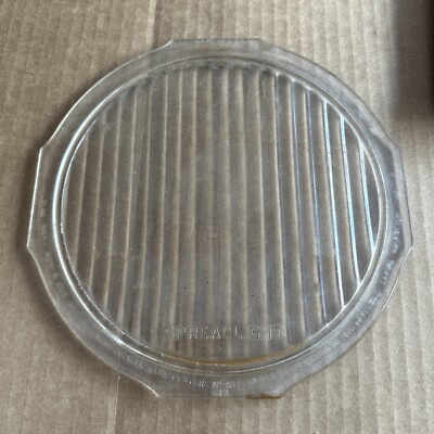 Vintage Mc KEE  SPREADLIGHT Glass Headlight Lens, 8 1/8'' x 7'' - Serial #631856