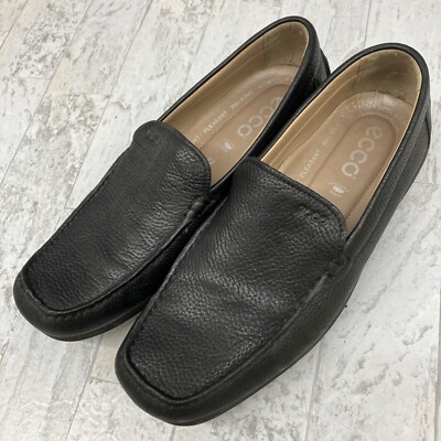 Ecco Driving Moccasins Slip On Shoes Mens Size 9-9.5 Extra Wide Black  Leather 43 | eBay