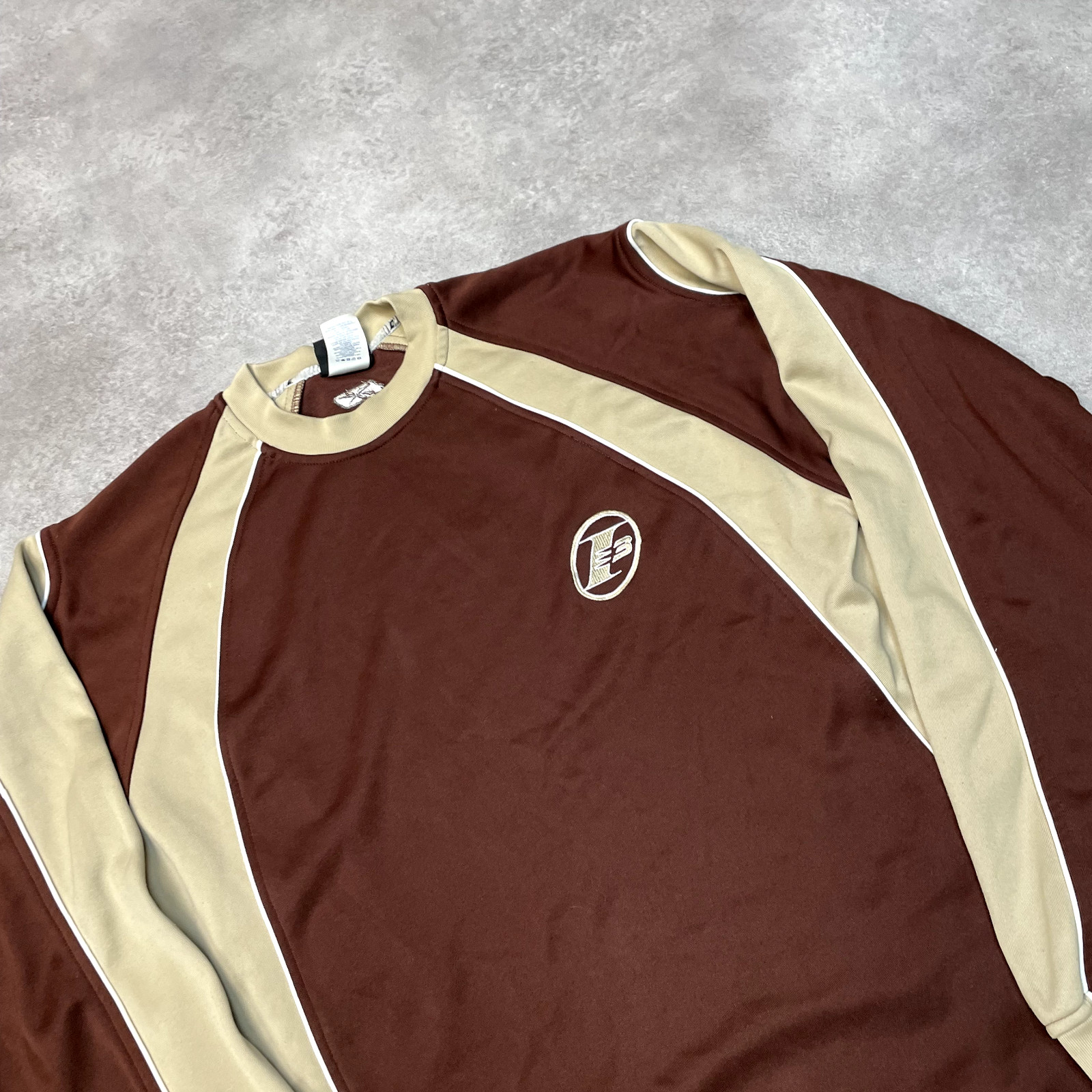 Reebok Sweatshirt Mens Vintage Allen Iverson I3 Pull Over Jumper, Brown, Large image 3