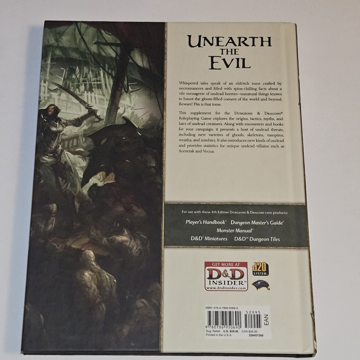 D&D 4ed open grave TRPG　英語版 Open Grave: Secrets of the Undead (4e) - Wizards of the
